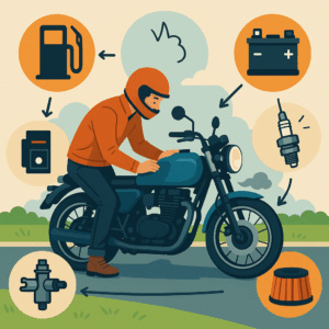 バイク吹け上がらないエンストが発生する原因と対策を徹底整理