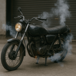 バイクが低回転でボコつく原因の診断